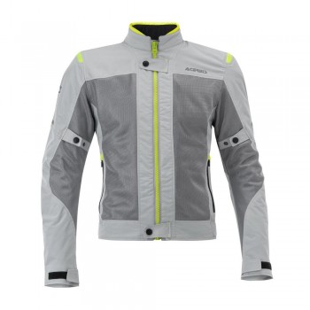 Chaqueta Acerbis Ramsey lady Vented Gris-Amarillo CE