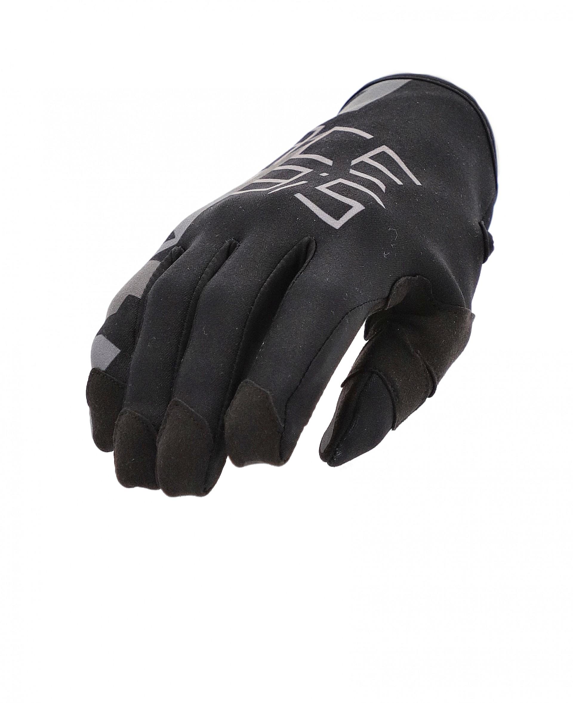 Guantes Acerbis Zero Degree 3.0 negro-gris talla L