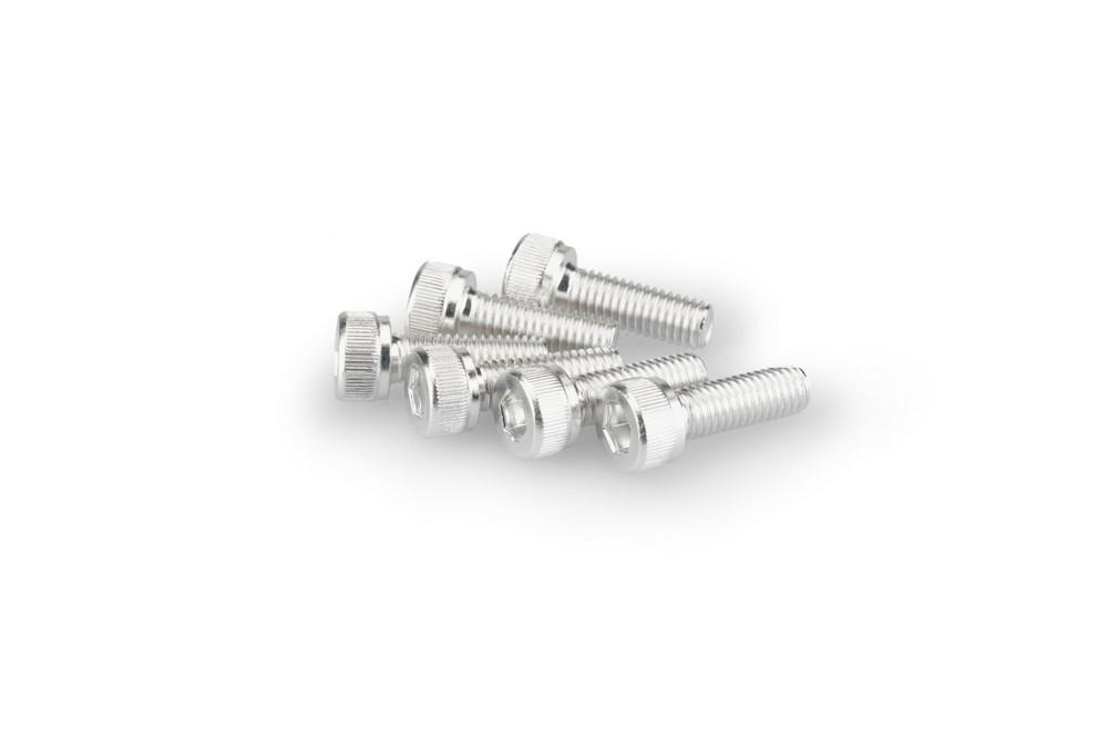 Blister 6 Tornillos allen M5X15MM. c/plata