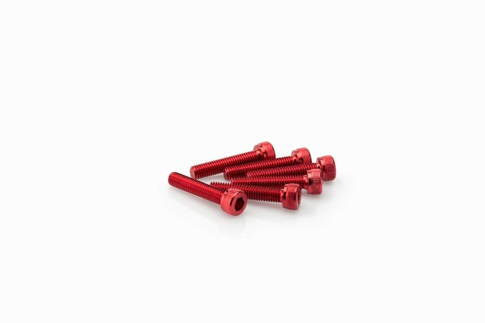 Blister 6 Tornillos allen M5X25MM. C/rojo