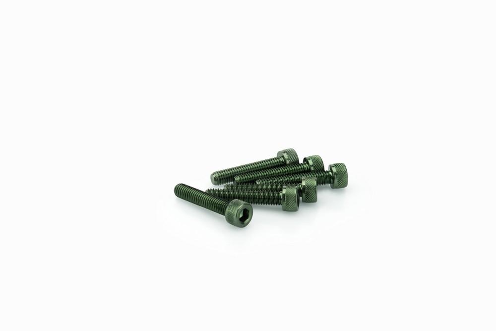 Blister 6 Tornillos allen M5X25MM. C/verde