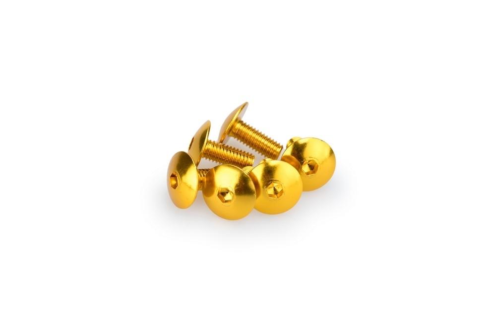 Blister 6 Tornillos Abombado M6X15MM. C/ORO