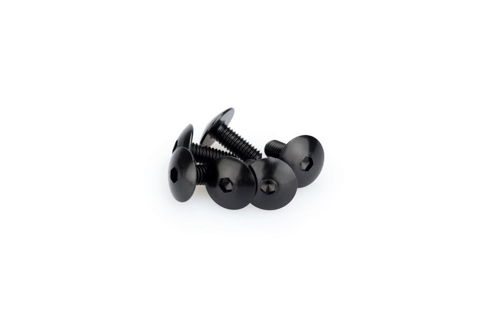 Blister 6 Tornillos Abombado M6X15MM. C/negro