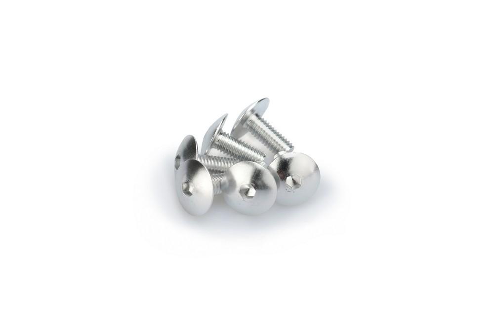 Blister 6 Tornillos Abombado M6X15MM. C/plata