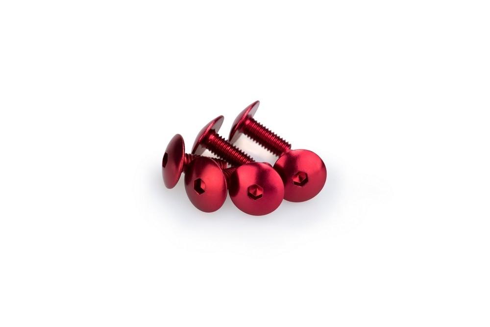 Blister 6 Tornillos Abombado M6X15MM. C/rojo