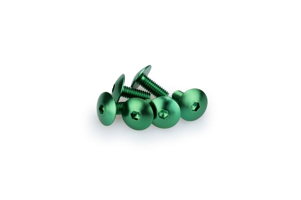 Blister 6 Tornillos Abombado M6X15MM. C/verde