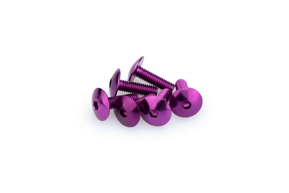 Blister 6 Tornillos Abombado M6X20MM. C/LILA