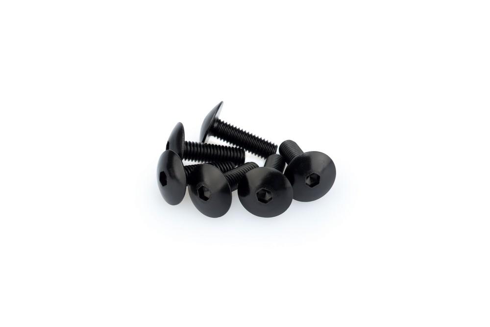 Blister 6 Tornillos Abombado M6X20MM. C/negro