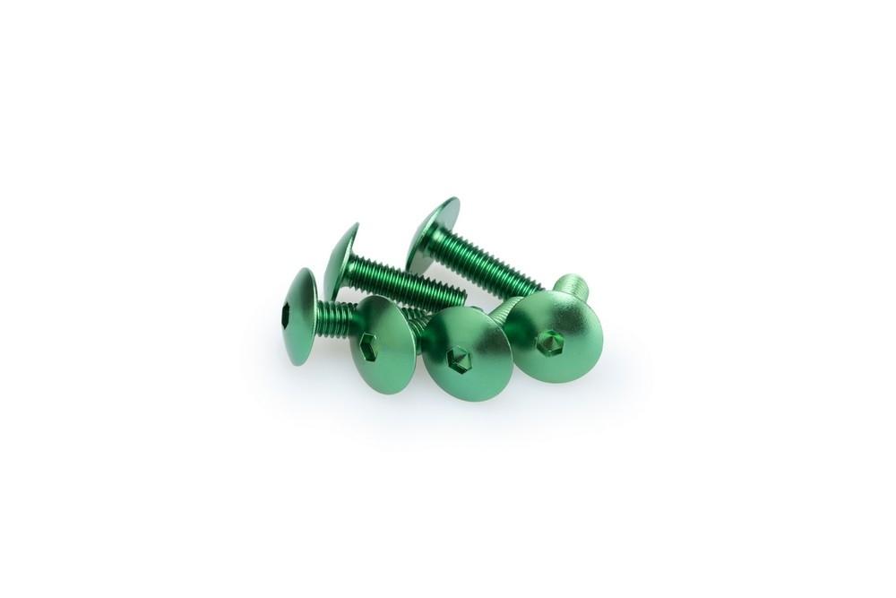 Blister 6 Tornillos Abombado M6X20MM. C/verde