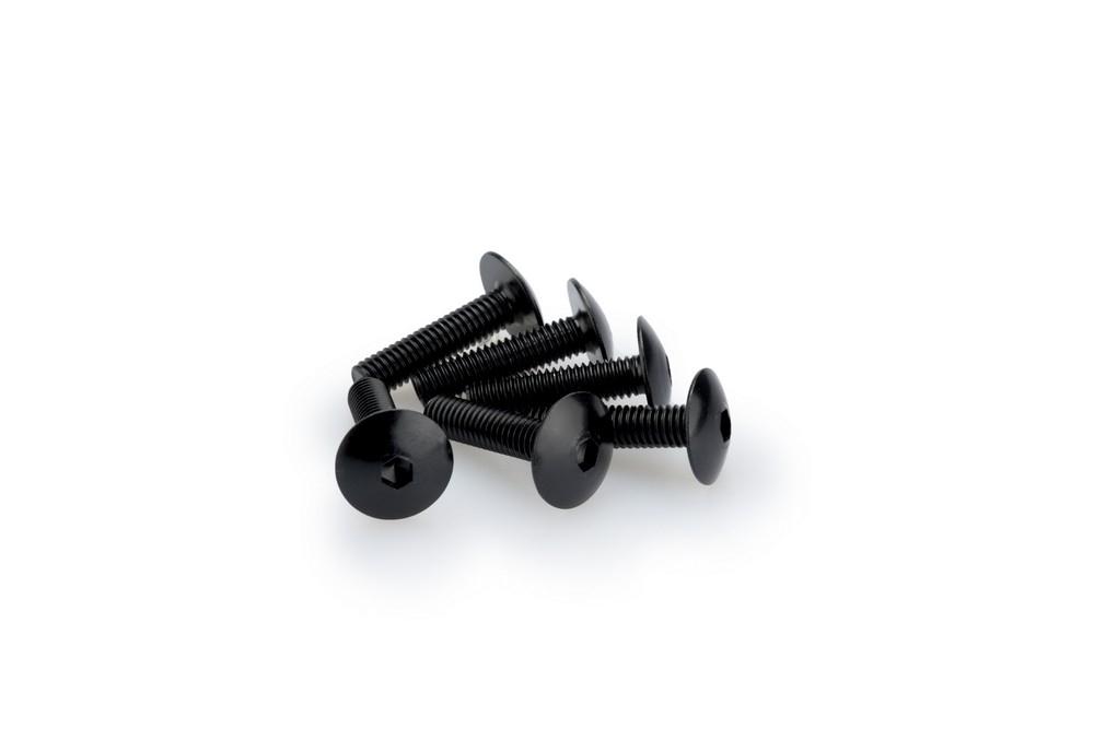 Blister 6 Tornillos Abombado M6X25MM. C/negro