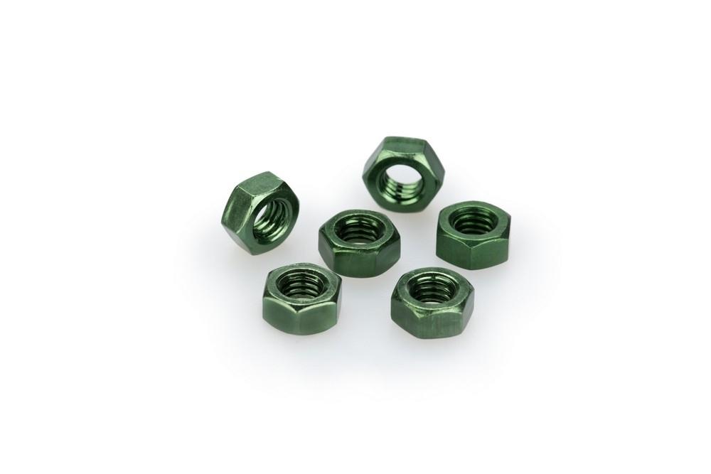 Blister 6 tuercas M6 c/verde