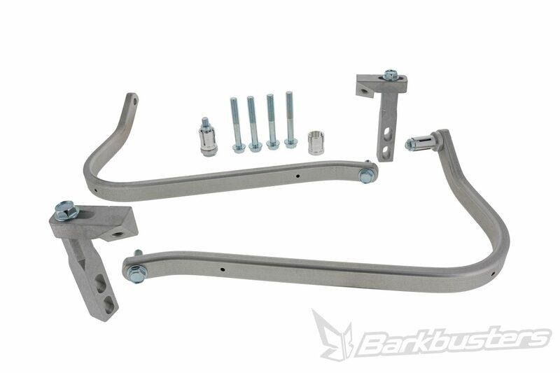 Estructura central aluminio paramanos Barkbusters con abrazadera triple