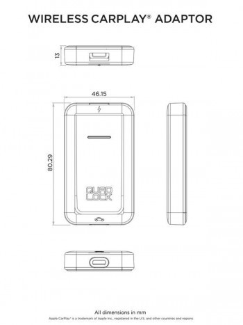 Adaptador inalambrico para CarPlay QUAD LOCK