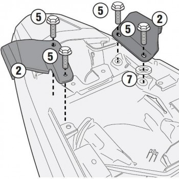 Kit montaje Givi Honda CB500X 2013-2023, NX500 2024-
