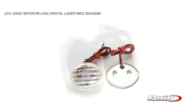 Intermitentes Puig Oval base lisa cristal laser  (par)