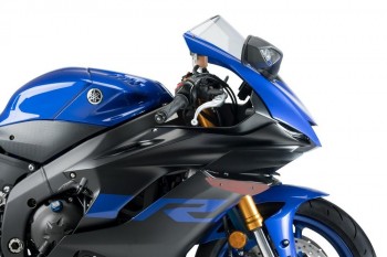 Alerones downforce laterales sport Yamaha YZF-R6 2017-2020, R6 Race 2022-2024 rojos