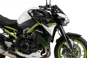 Alerones downforce laterales naked Kawasaki Z900 2020-2024 verdes