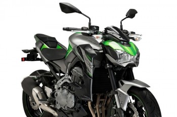 Alerones downforce laterales naked Kawasaki Z900 2017-2019 verdes