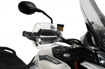 Extensiones paramanos original Triumph Tiger 850 Sport 2020-2024, Tiger 900 /GT 2020-2024 transparentes