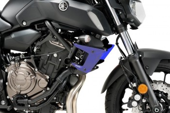 Alerones downforce laterales naked Yamaha MT-07 2018-2020 azules