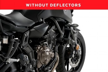 Alerones downforce laterales naked Yamaha MT-07 2018-2020 rojos