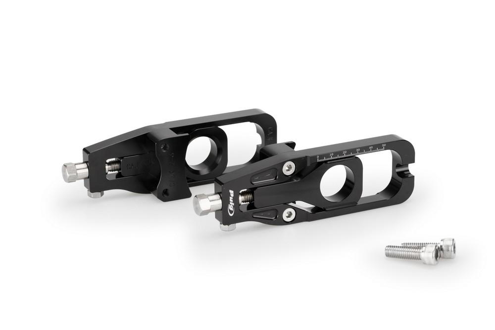 Tensores cadena aluminio CNC Kawasaki ZX-6R 2013-2017 y 2024- negros