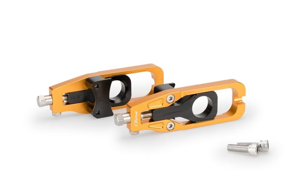 Tensores cadena aluminio CNC Kawasaki ZX-6R 2013-2017 y 2024- color oro