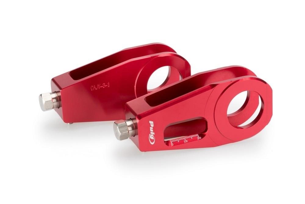 Tensores cadena aluminio CNC Yamaha YZF-R6 2006-2016 rojos