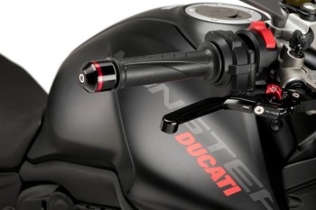 Contrapesos manillar Ducati Monster 937 2021-2024 Puig cortos con aro negros