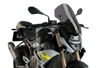 Cupula BMW M1000R 2023-2024, S1000R 2021-2024 Puig New generation Touring con soporte BMW ahumada oscuro