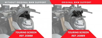 Cupula BMW M1000R 2023-2024, S1000R 2021-2024 Puig New generation Touring con soporte BMW ahumada oscuro