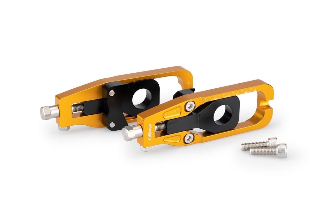Tensores cadena aluminio CNC Kawasaki Z900 2017-2024 color oro