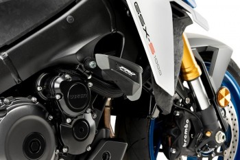 Protectores motor Suzuki GSX-S9502022-2023, GSX-S 1000 /GT /GX /Katana 2015-2024 Puig Pro 2.0 negros