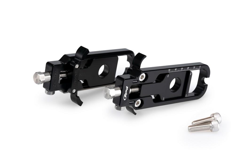 Tensores cadena aluminio CNC Honda CB500 Hornet 2024, CB750 Hornet 2023-2024 negros