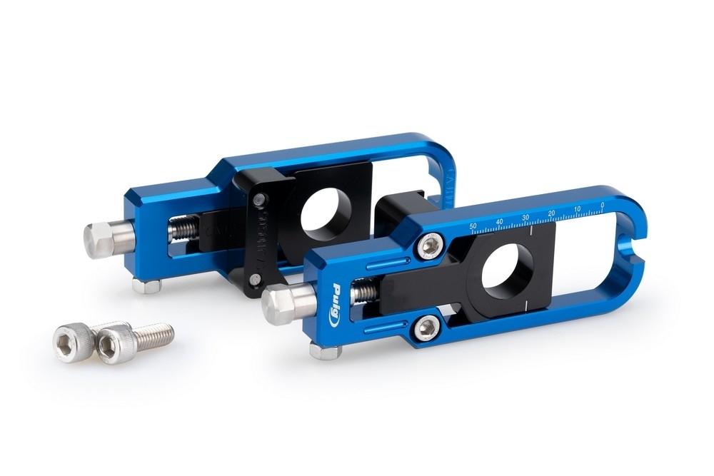 Tensores cadena aluminio CNC Honda XL750 Transalp 2023-2024, CRF1100L Africa Twin 2020-2024 azules