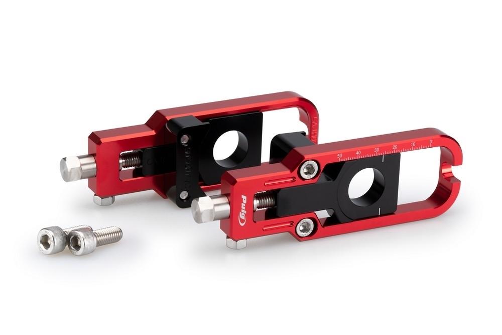 Tensores cadena aluminio CNC Honda XL750 Transalp 2023-2024, CRF1100L Africa Twin 2020-2024 rojos