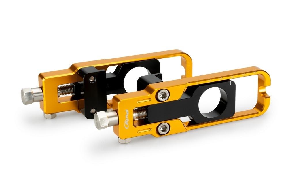 Tensores cadena aluminio CNC Suzuki GSX-8R 2024, GSX-8S 2023-2024 color oro