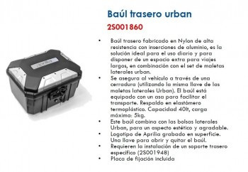 Baul 40L Urban Aprilia Tuareg 660