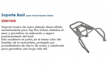 Parrilla baul 40L Aprilia Tuareg 660 ( top box Urban )