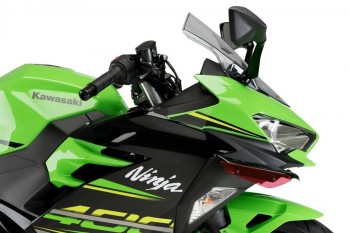 Alerones downforce laterales sport Kawasaki Ninja 400 2018-2024 rojos
