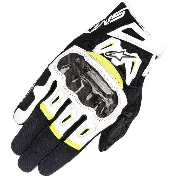 Guantes Alpinestars SMX-2 AC V2 CL.Neg/Bl/Amarillo T.S