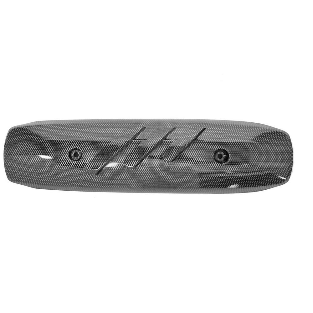 Protector escape Yamaha T-Max 500 2001-2006 color carbono  (200mm entre tornillos)
