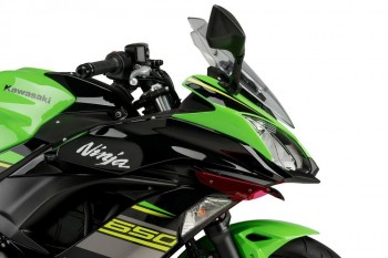 Alerones downforce laterales sport Kawasaki Ninja 650 2017-2019 rojos