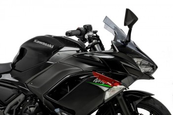 Alerones downforce laterales sport Kawasaki Ninja 650 2020-2024 rojos