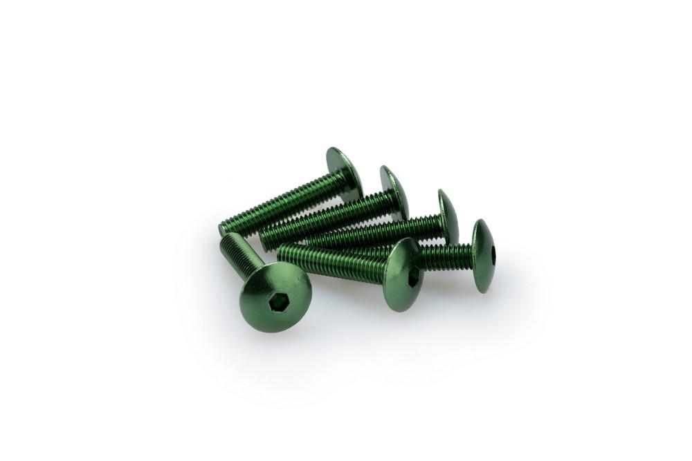 Blister 6 Tornillos Abombado M6X30 c/verde
