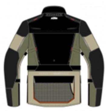 Chaqueta KTM Terra Advrnture V3 2025 Negra-Verde