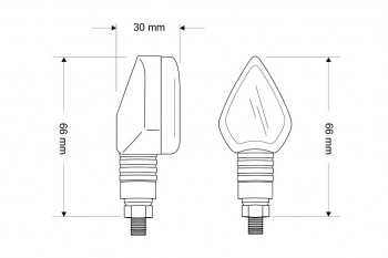 Intermitentes Puig Flecha brazo largo a leds homologados (par)