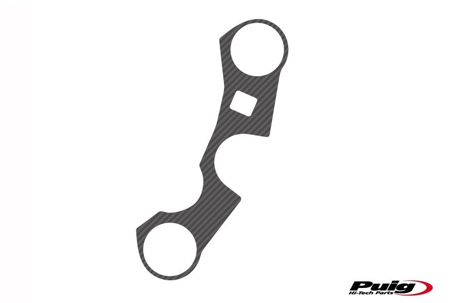 Adhesivo protector tija superior horquilla Suzuki GSX-R 600/750 2006-2016 modelo xtreme simil carbono