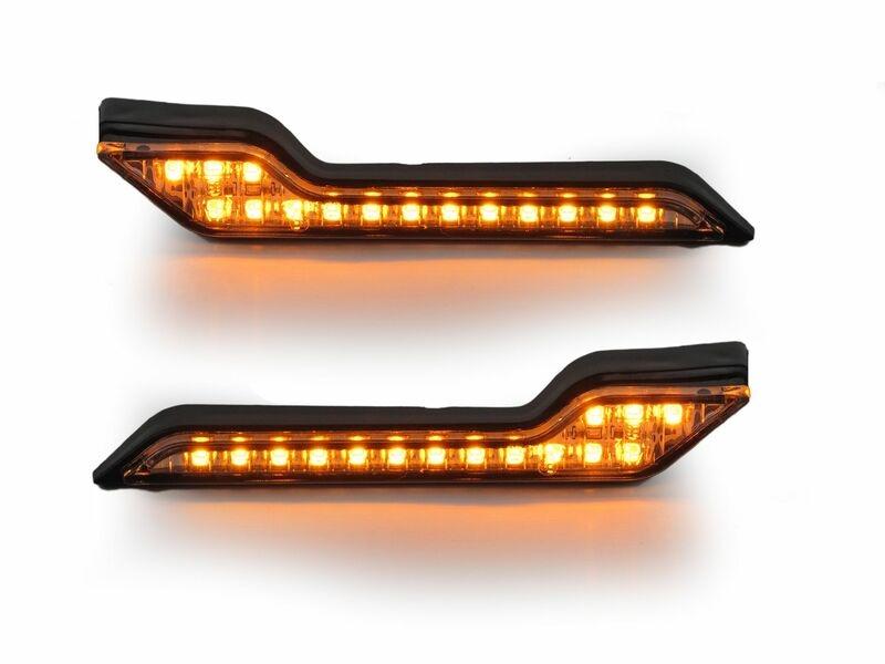 Kit intermitentes led luz ambar, paramanos Barkbusters JET , VPS , Storm