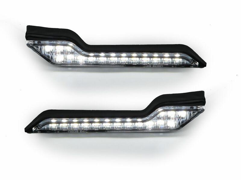 Kit luces de posicion led luz blanca, paramanos Barkbusters VPS , Storm